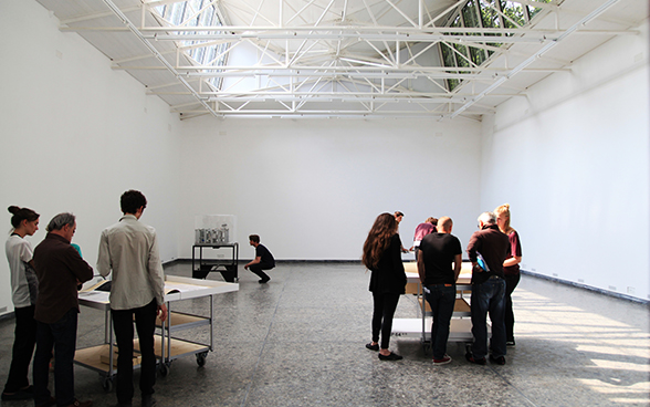 Participants à un atelier pendant la Biennale de Venise