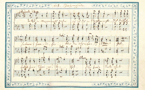 Le manuscrit original du Cantique suisse