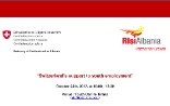 Invitation to the launching of RisiAlbania - a Swiss-funded youth employment project