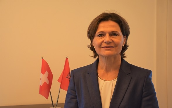 Ambasadorja e Zvicrës në Shqipëri Ruth Huber 