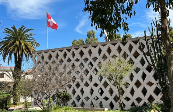 Vue extérieure de l’ambassade de Suisse à Alger