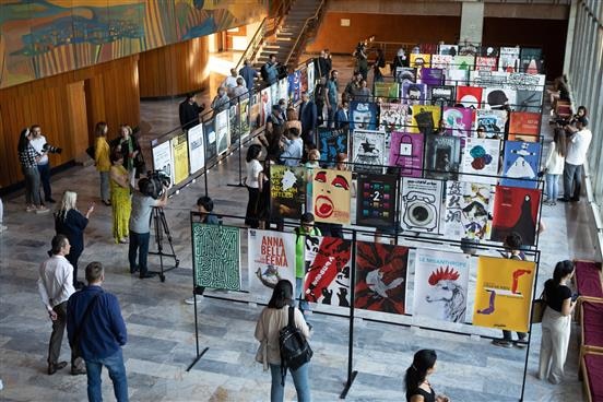 Over a 100 people visited the opening ceremony of the "Theatrical Posters" festival