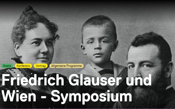 Friedrich Glauser mit seinen Eltern, ca. 1899