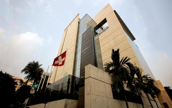Le bâtiment de l'ambassade à Dhaka