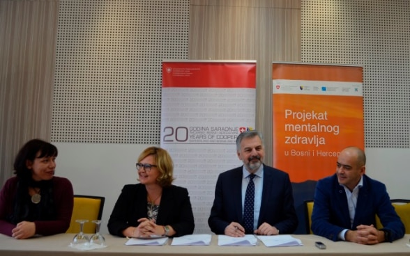 Signing of an agreement between the Faculty of Medicine of the University in Zenica and Association XY within the Mental Health Project in Bosnia and Herzegovina