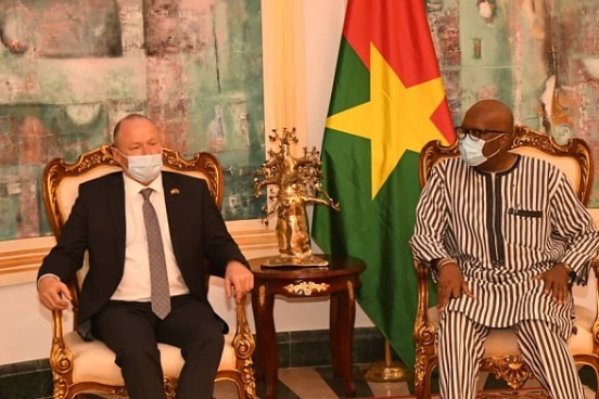 Audience du Président du Faso avec le Président du Conseil national suisse