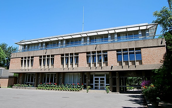 Le bâtiment de l'ambassade à Beijing