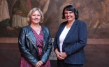 Claudine Ganter (Vice-Présidente de la Région Grand Est en charge des relations internationales et Vice-Présidente de la Conférence du Rhin Supérieur) et Elisabeth Ackermann (Présidente du Conseil d’Etat du Canton de Bâle Ville et Présidente de la Conférence du Rhin Supérieur) présentent les résultats de l’étude « Donner la parole à la jeunesse ».