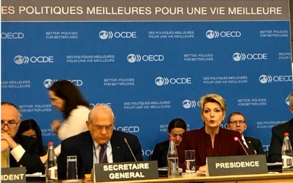 Réunion ministérielle de l’OCDE sous la présidence de la Conseillère fédérale Karin Keller-Sutter