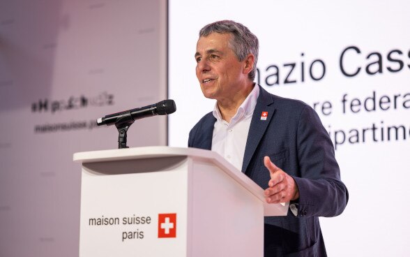 Discours de la fête nationale suisse 2024 à la maison Suisse aux jeux olympiques