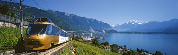 Train an Swiss Landscape