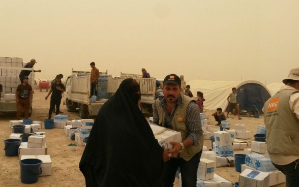 Aid distribution, 16 June 2016, Norwegian Refugee Council