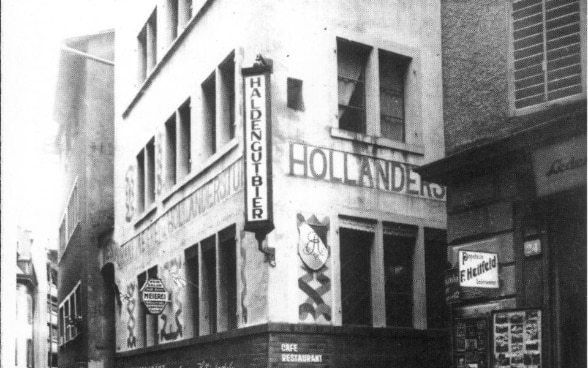 The Cabaret Voltaire on Spiegelgasse 1 in Zurich photographed around 1930