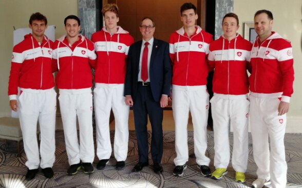Davis Cup Tennis Match in Astana