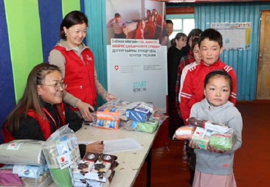 Children received hygiene products 