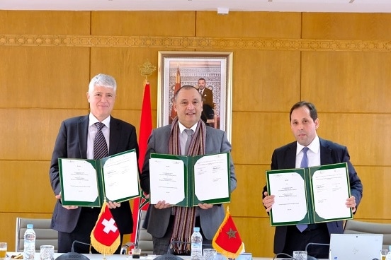 signature de l’accord de projet Maroc-Suisse sur la propriété intellectuelle.