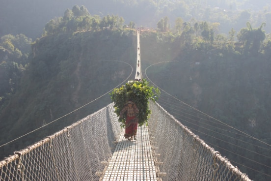 Extended access and time saving facility of bridge to farmers in Kusma Mudikuwa Bridge in Parbat District