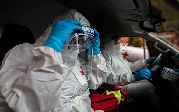 Preparación de la Cruz Roja ante la pandemia