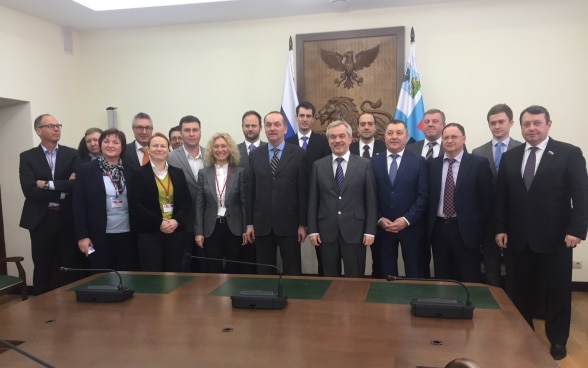 Встреча Швейцарской делегации с губернатором  Белгородской области г-ном Савченко