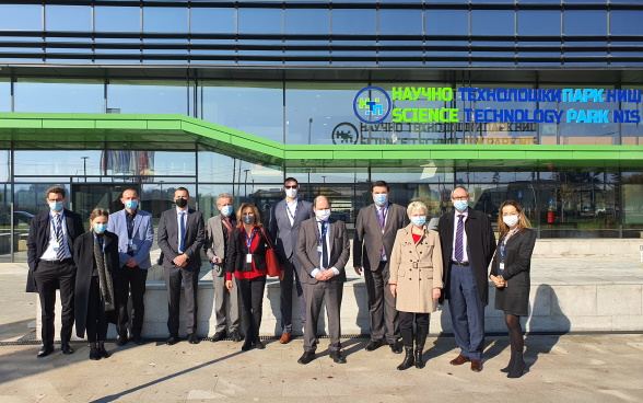 Swiss Federal Assembly Delegation at the Science and Technology park Nis