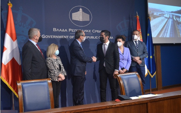Ceremonija potpisivanja ugovora u Ministarstvu građevinarstva, saobraćaja i infrastrukture Republike Srbije
