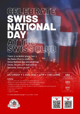 Swiss National Day @ the Swiss Club