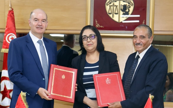 Signature du projet tuniso-suisse de propriété intellectuelle