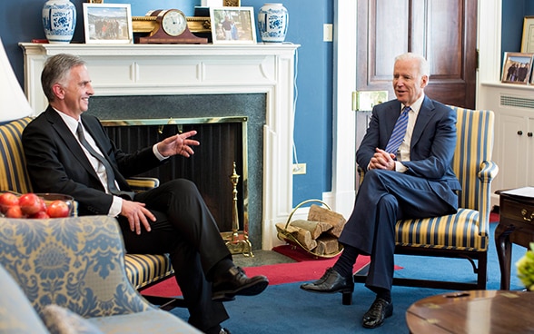 President of the Swiss Confederation and U.S. Vice President at the White House © FDFA