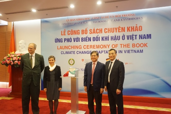 From left to right, Ambassador of Germany to Vietnam, Mr. Christian Berger, the Swiss Ambassador to Vietnam, Ms. Beatrice Maser and Mr. Phan Xuan Dung, Chairman of the NA’s CSTE