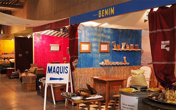 Lo stand della DSC dedicato al Benin alla BEA 2016.