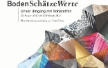 Flyer de l'exposition BodenSchätzeWerte – notre gestion des ressources.