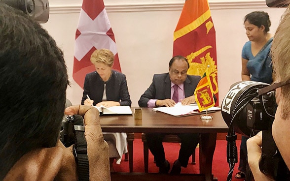 Federal Councillor Simonetta Sommaruga in Sri Lanka.