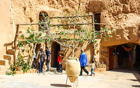 Projet touristique bénéficiant du soutien du SECO dans la région du Dahar en Tunisie.