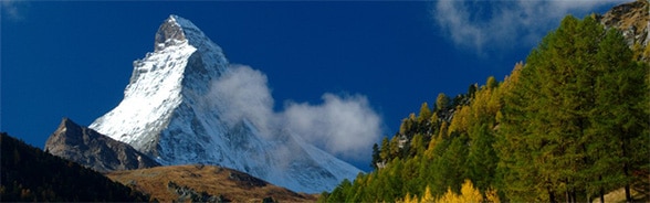 Foto des Matterhorns – berühmter Schweizer Berg