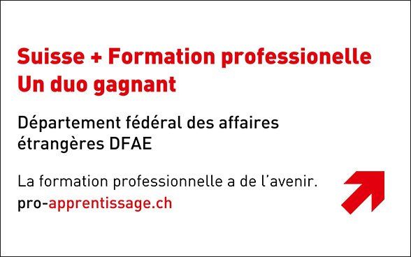 Slogan de la formation professionnelle en Suisse.