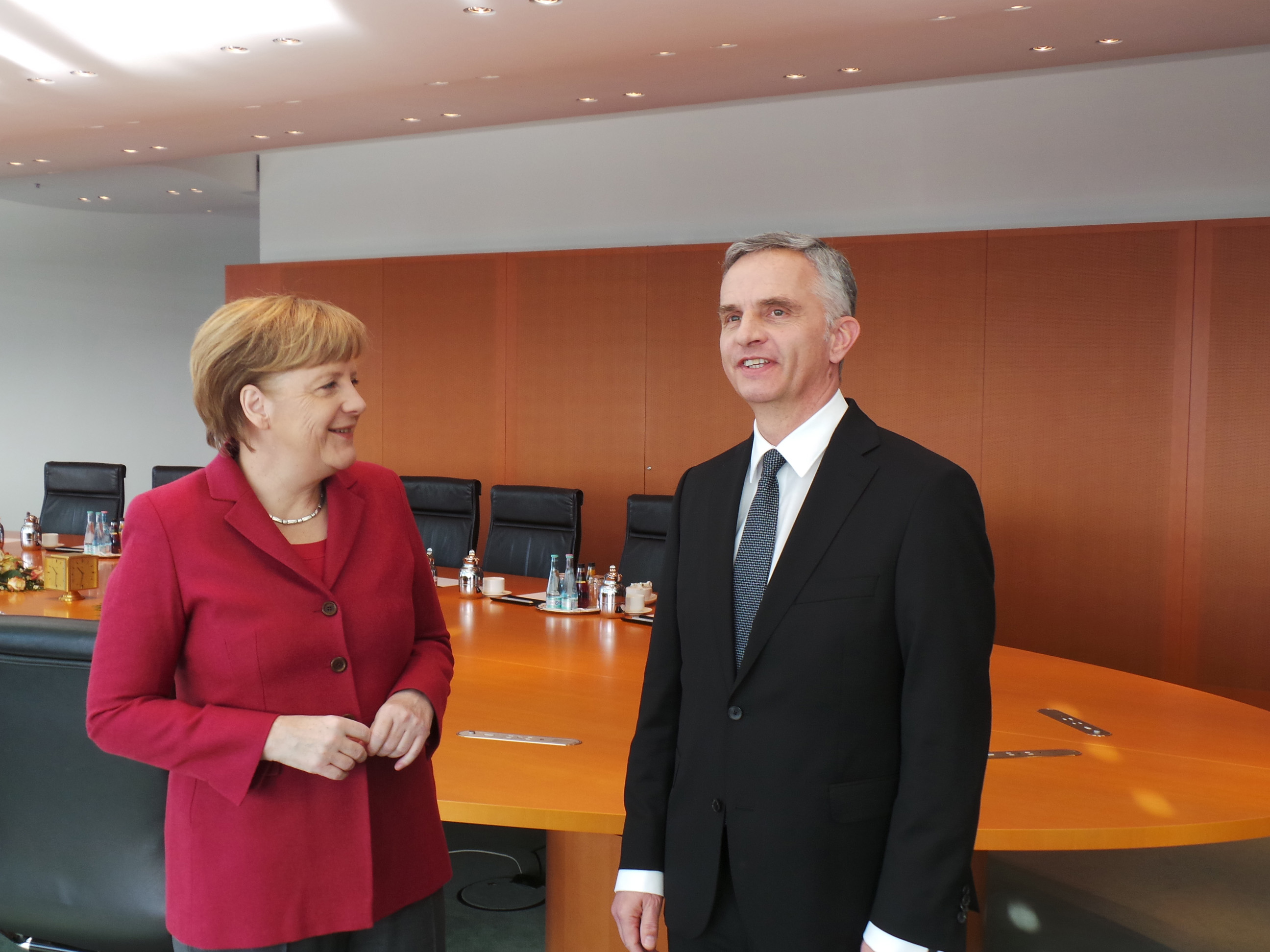 Angela Merkel und Didier Burkhalter in Berlin.