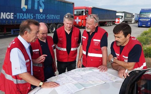 Une huitième série de transports humanitaires  pour l’est de l’Ukraine a été organisée par la Suisse. 