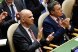 Swiss Federal President Alain Berset, left, and Swiss Federal Councillor Ignazio Cassis, during the 73rd session of the General Assembly of the United Nations