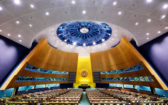 Salle de l’assemblée générale de l’ONU, New York