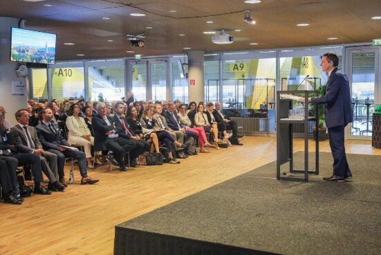 Federal Councilor Ignazio Cassis during his speech at the opening of the Ambassadors Conference 2019. 