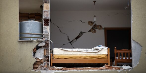 Thousands of buildings were damaged or destroyed during the 26 November earthquake in Albania.