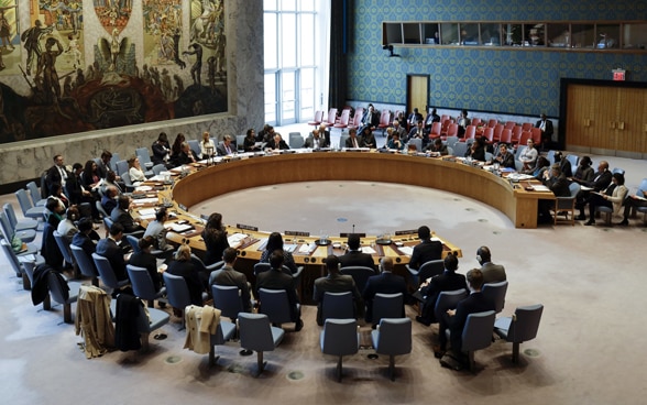 Der UNO-Sicherheitsrat tagt in New York.