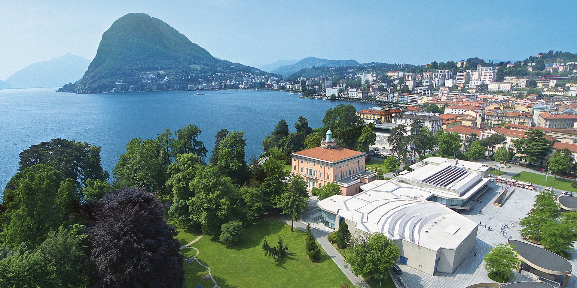Das Gebäude des Palazzo dei Congressi in Lugano, in dem die URC2022 stattfinden wird.