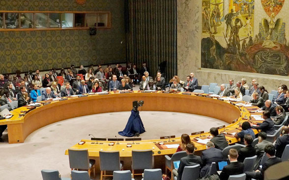 The UN Security Council meets in New York.