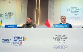 Lage in der Ukraine im Zentrum der Gespräche in Davos
