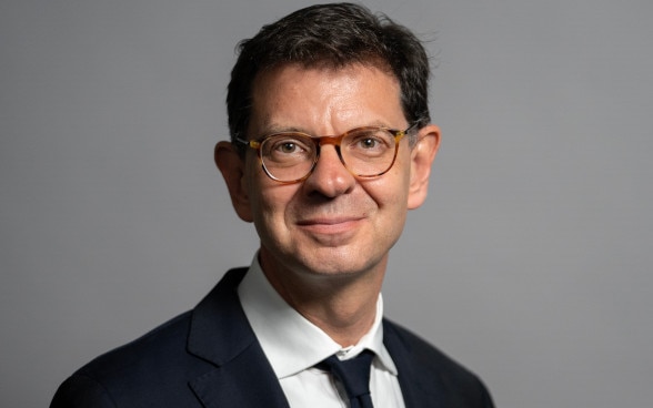 Portrait of Félix Baumann, Swiss Ambassador to Ukraine.