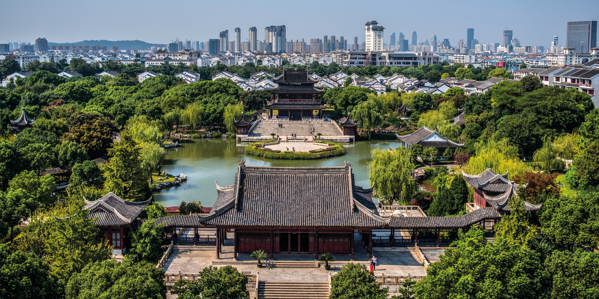  A stock image of an Asian city.  