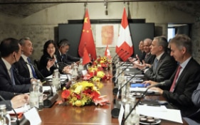 Ignazio Cassis received Chinese Foreign Minister Wang Yi