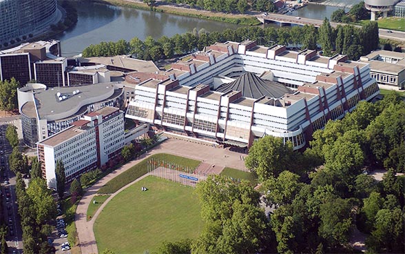 Foto des Europapalasts in Strassburg