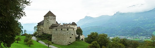 Image du Château de Vaduz dans la Principauté du Liechtenstein